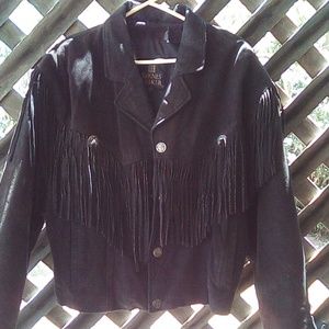 Suede Jacket w/Fringe